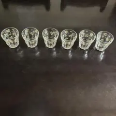 花柄ガラスコップ 6個セット