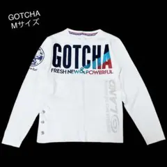 GOTCHA ガッチャ　レディース　ロンT ホワイト　サーフT ロゴ刺繍　M