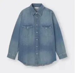 GU ジーユー デニム ウェスタン シャツ メンズ レディース ユニセックスM