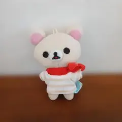 コリラックマ ぬいぐるみ マスコット ストライプ服