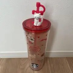 スターバックス　バレンタイン　2026 ゴールドカップタンブラーキャット
