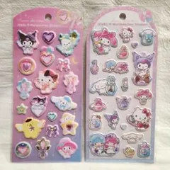 サンリオ ジュエルマシュマロステッカーズ 2枚セット 匿名配送