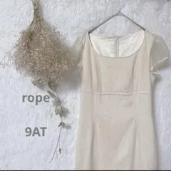 【ロペ】シフォンレースミニワンピース♡さらさら涼しい♡結婚式パーティ♡半袖ワンピのサムネイル