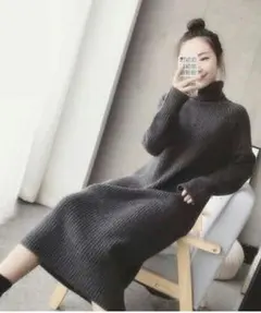 ニットワンピース レディース 秋