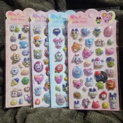 たまごっち　ぷくぷくシール4枚セット　きゅん～ポップシール　立体シール
