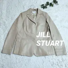 JILL STUART ジルスチュアート ラムレザー テーラード　ジャケット