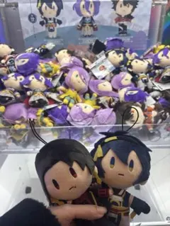 刀剣乱舞 ゴム紐付き御伴散歩ぬいぐるみ 三日月宗近、加州清光2個セット