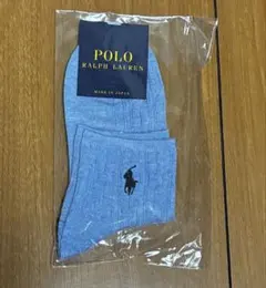 新品 ラルフローレン ソックス ライトブルー　レディース