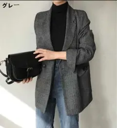 テーラードジャケット チェック