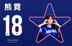 2026　WBC 18 熊霓 ション・ニー応援　80cm両面ロングクッション 2026年最新】18熊霓、の人気アイテム - メルカリ