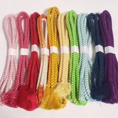 喜*一様 (0406)帯締め 10点 まとめ売り 帯紐 着物 和装 小物