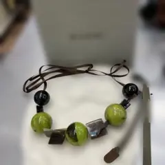 MARNI マルニ ネックレス ボール グリーン ブラック ②のサムネイル