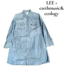 Lee × earthmusic&ecologyデニムワンピースチュニック丈