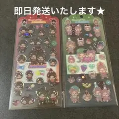 もんちっち　ドロップジュエリーシール　2枚セット