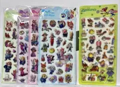 ５枚！！硬い3Dシール　ぷくぷくシール　セット！