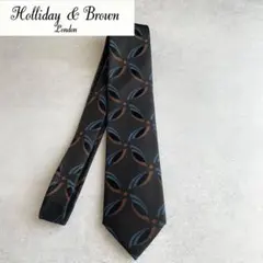 25年秋冬新作Holiday&Brownホリデー&ブラウン　幾何学タイ