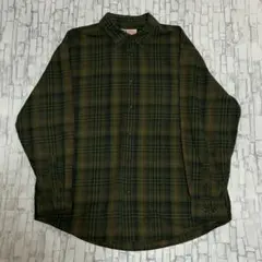FADED GLORY US古着 長袖 チェック ボタンダウン シャツ XL