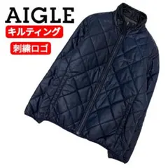 美品‼️ AIGLE キルティングジャケット y2k テック系 ネイビー M