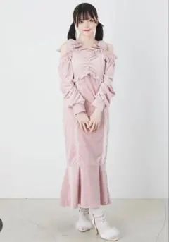 Ank Rouge フワフワリボンマーメイドワンピース