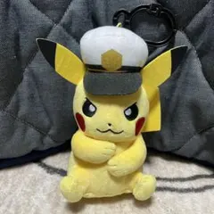 レア】ポケモン キャプテン ピカチュウ ぬいぐるみ 2008 横浜 ポケセン
