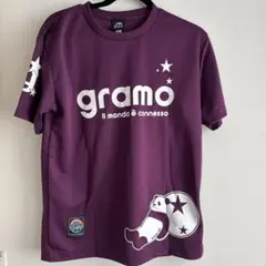 美品　gramoグラモ　プラシャツ　パンダ　フットサル　M 紫