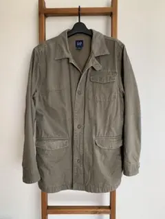 【希少XL】GAP ギャップ オールド風 ワークジャケット カバーオール カーキ