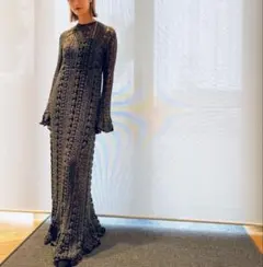 FUMIE TANAKA フミエタナカ チュール 刺繍レースワンピース　新品のサムネイル