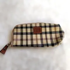 【ダックス】DAKS チェック柄 ポーチ 小さめ