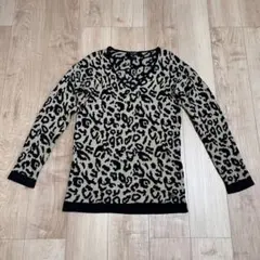 ARMANI JEANS アルマーニ　ヒョウ柄　レオパード　ニット　セーターのサムネイル