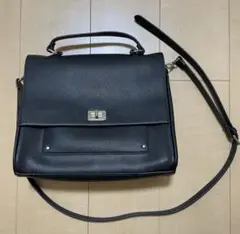 JUNRED ハンドルショルダーバック ブラック
