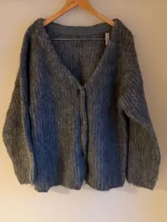 mystic グレー ニットカーディガン Fサイズ