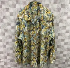 ★美品★ Addenda 総柄　シャツ　F オシャレ　カラフル　長袖　レディース