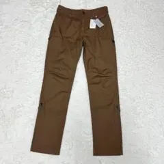 【新品】ルネモアレ　ストレッチ カーゴパンツ ブラウン Ｓ　綿　ストレッチ