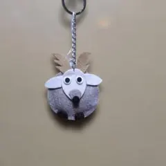 羊毛フェルト トナカイ キーホルダーのサムネイル