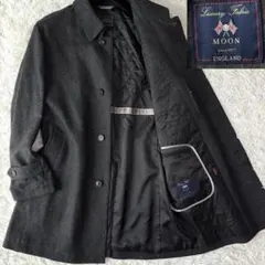 【未使用】Savile Row セヴィルロウ カシミヤ混 ステンカラーコート黒M AOYAMA 【洋服の青山】秋冬 ブラック系 カシミヤステンカラーコート