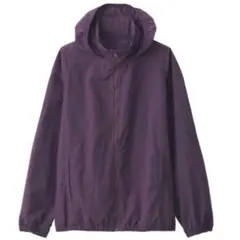 無印　Mサイズ　ウィンドブレーカー　紫　フード付き　新品【匿名配送】