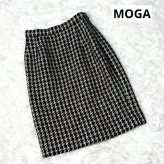 MOGA ハウンドトゥースパターン タイトスカート　ウール混　Sサイズのサムネイル