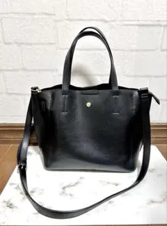 レガートラルゴ　かるいかばんショルダー/トートバッグ2way ブラック