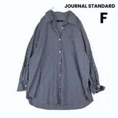 24SS ジャーナルスタンダード ストライプ オーバーサイズ シャツ 日本製のサムネイル