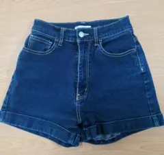 デニムショートパンツ 濃紺 Sサイズ 短パン ジーンズ