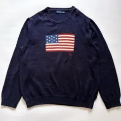 入手困難✨USA製 XXL ポロラルフローレン アイコニックセーター 星条旗