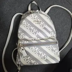 GUESS リュック ホワイト グレー ストライプのサムネイル