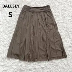BALLSEY ボールジィ　トゥモローランド　シルク絹混　スカート　茶　S 膝丈のサムネイル