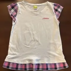 adidas フリル付き Tシャツ Mサイズ
