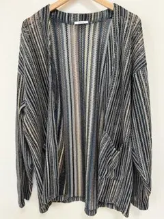 BAYFLOW ストライプ カーディガン