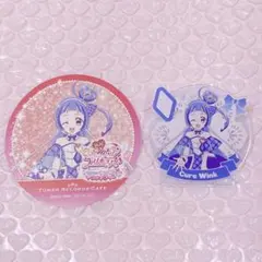 キュアウインク アクリルクリップ 前期 コースター タワレコカフェ 映画キミプリ