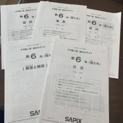 2026年最新】サピックス 6年 テスト 3月 組分けの人気アイテム - メルカリ