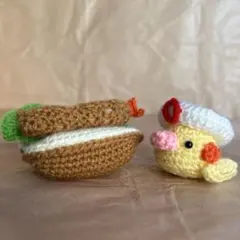 あみぐるみ オカメインコ ハンドメイド インテリア かぎ針編み 置物