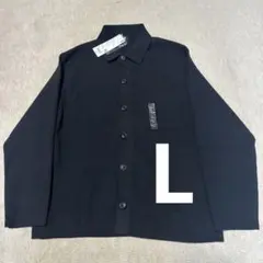 UNIQLO ミラノリブシャツカーディガン カーディガン L 新品未使用 黒