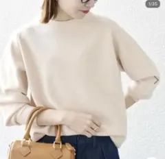 SHIPS any　シップスエニィ　ミラノリブプルオーバー　ニット